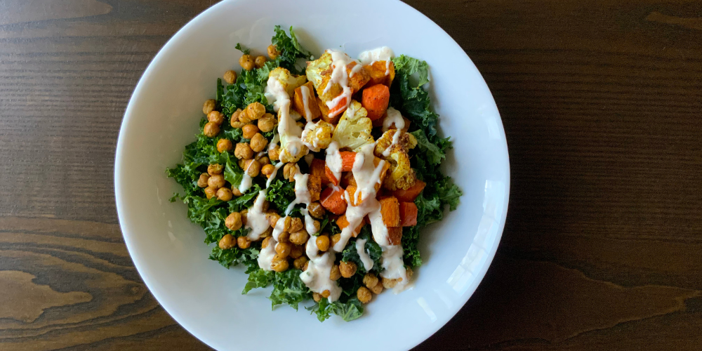 Roasted Vegetable Salad with Utsava Spice & Ellu Podi Dressing