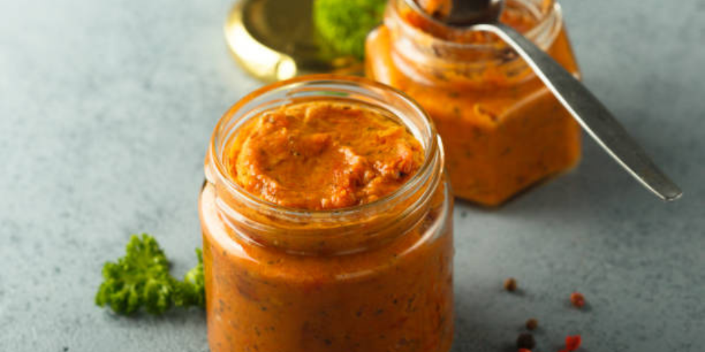 Red Bell Pepper Chutney with Coconut Curry Masala