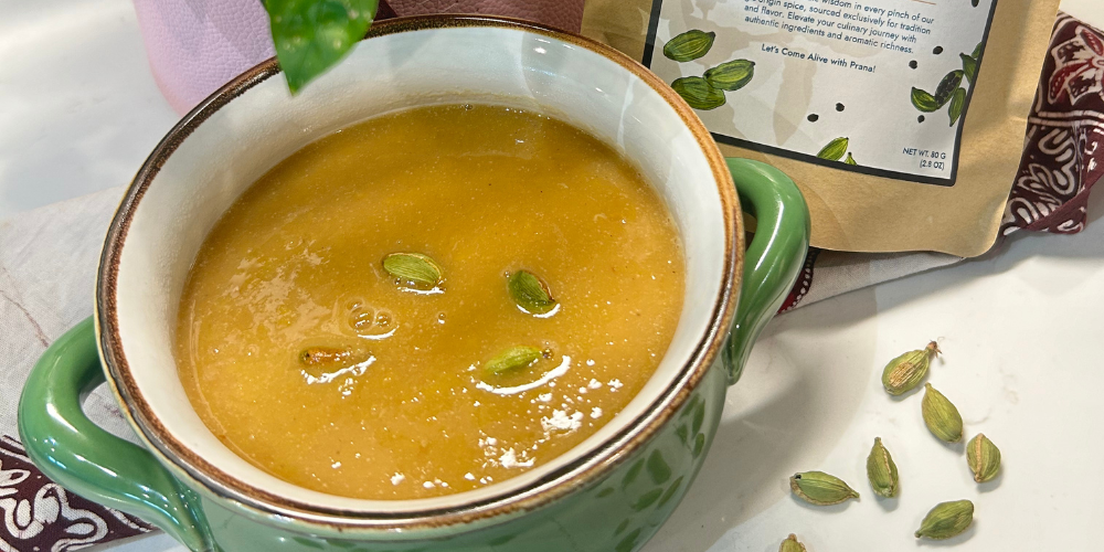 Moong dhal Conjee with Shaashvat Cardamom