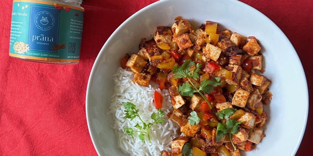 Tofu Stir Fry with Coconut Curry Masala