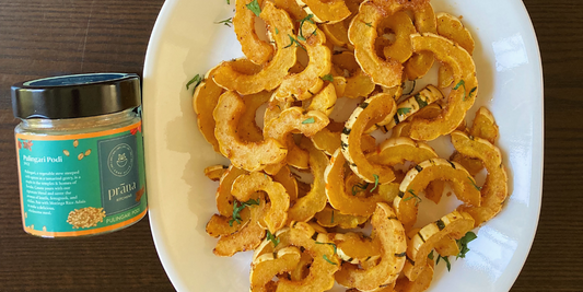 Roasted Delicata Squash with Pulingari Podi