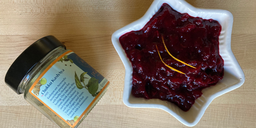 Cranberry Sauce with Chukku Kashaya