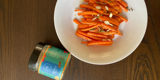 Roasted Carrots with Pulingari Podi