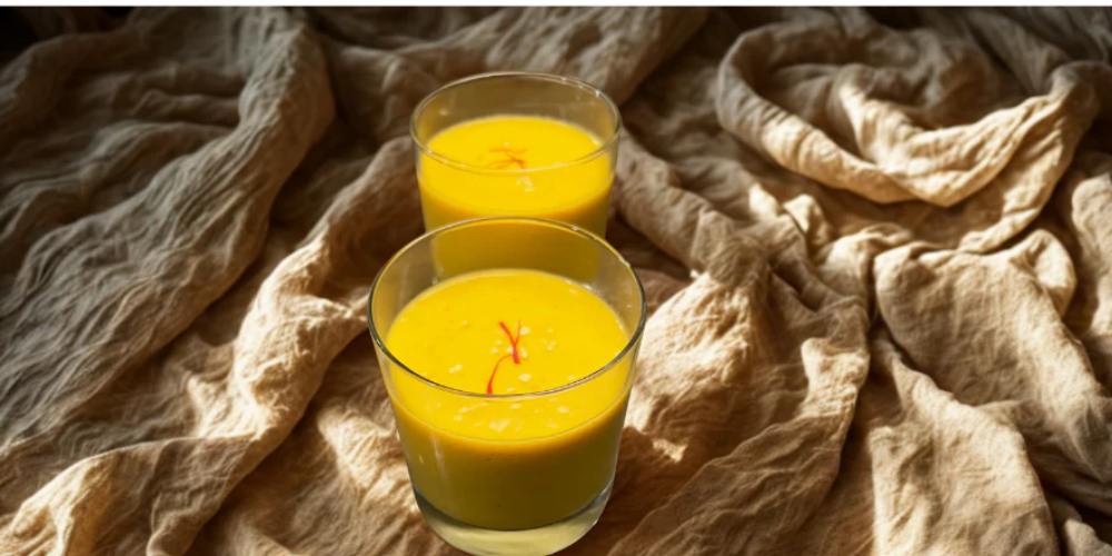 Chai Spiced Vegan Mango Lassi