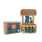 Prana Kitchens Essential Spice Kit Gift Box. Includes Garam Masala, Coconut Curry Masala, Ellu Podi and Samedha Mukhvas
