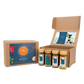 Prana Kitchens Spiced Wellness Infusions Gift Box. Includes Swastha Golden Milk, Chai Masala, Chukku Kashaya and Amalaki Pacchadi